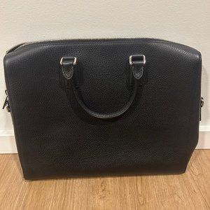 Black Gucci Briefcase Leather Bag